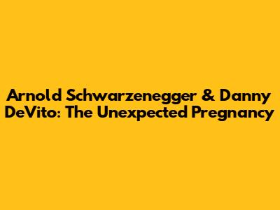 Arnold Schwarzenegger & Danny DeVito: The Unexpected Pregnancy