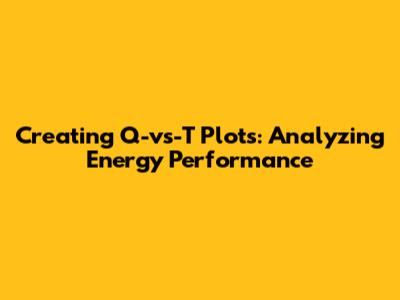 Creating Q-vs-T Plots: Analyzing Energy Performance