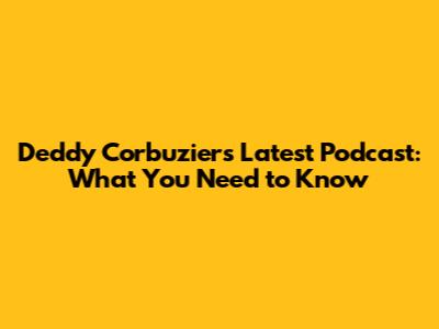 Deddy Corbuzier's Latest Podcast: What You Need to Know