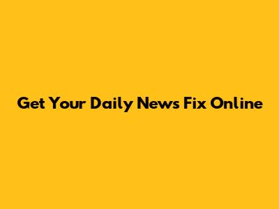 Get Your Daily News Fix Online