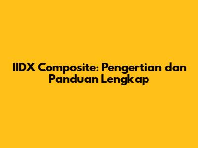 IIDX Composite: Pengertian dan Panduan Lengkap