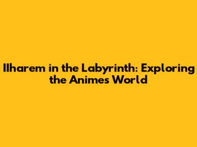 IIharem in the Labyrinth: Exploring the Anime's World