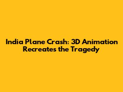 India Plane Crash: 3D Animation Recreates the Tragedy