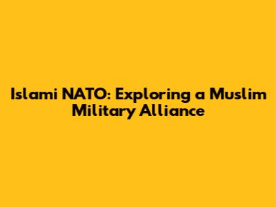 Islami NATO: Exploring a Muslim Military Alliance