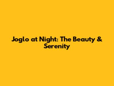 Joglo at Night: The Beauty & Serenity
