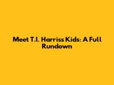 Meet T.I. Harris's Kids: A Full Rundown