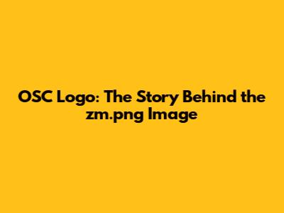 OSC Logo: The Story Behind the zm.png Image