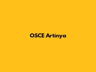 OSCE Artinya