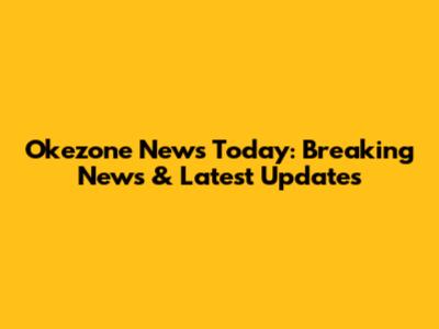 Okezone News Today: Breaking News & Latest Updates