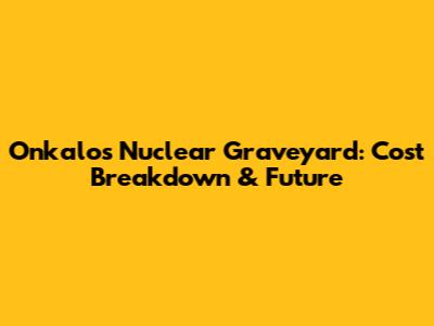 Onkalo's Nuclear Graveyard: Cost Breakdown & Future
