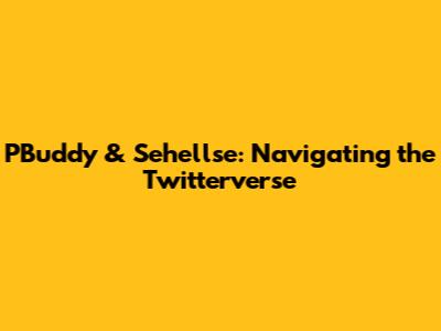 PBuddy & Sehellse: Navigating the Twitterverse