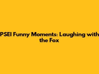 PSEI Funny Moments: Laughing with the Fox