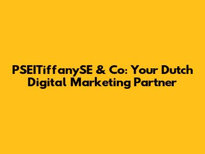 PSEITiffanySE & Co: Your Dutch Digital Marketing Partner