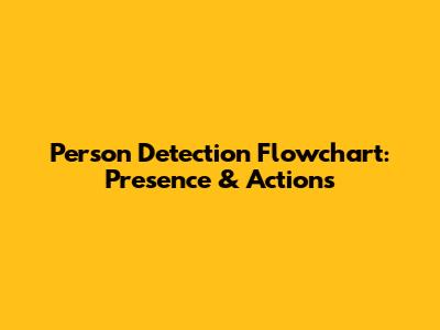 Person Detection Flowchart: Presence & Actions