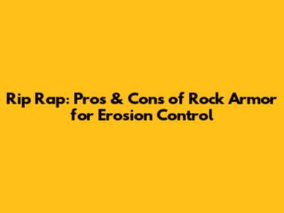 Rip Rap: Pros & Cons of Rock Armor for Erosion Control