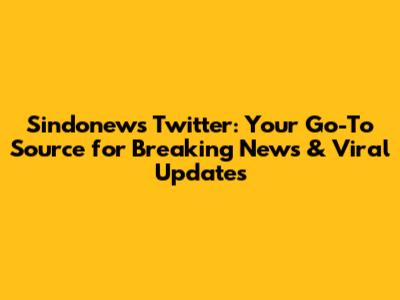 Sindonews Twitter: Your Go-To Source for Breaking News & Viral Updates