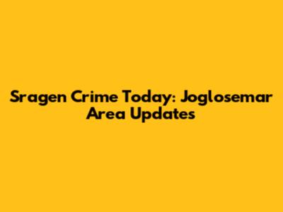 Sragen Crime Today: Joglosemar Area Updates
