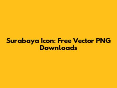 Surabaya Icon: Free Vector PNG Downloads