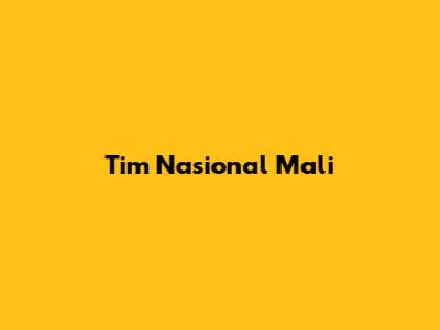 Tim Nasional Mali