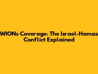 WION's Coverage: The Israel-Hamas Conflict Explained