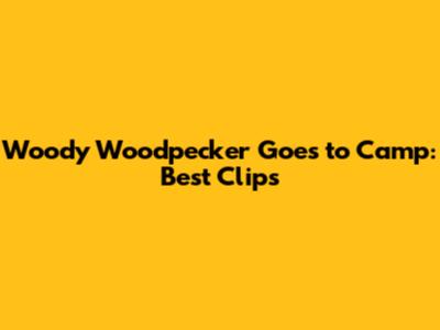 Woody Woodpecker Goes to Camp: Best Clips