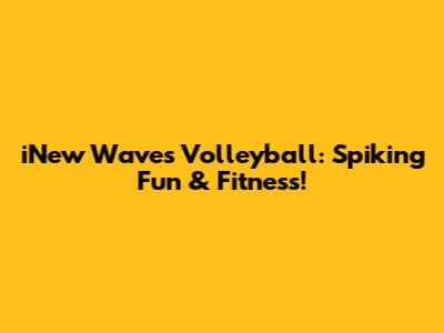iNew Waves Volleyball: Spiking Fun & Fitness!