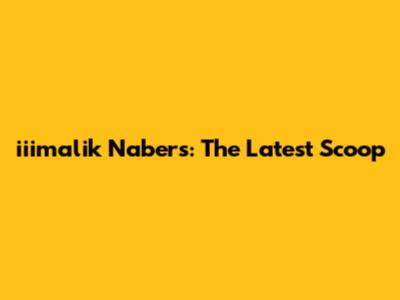 iiimalik Nabers: The Latest Scoop